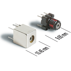 026 Variable inductor coil .220 @.650 uH Price for 4, Q=185 shielded can 